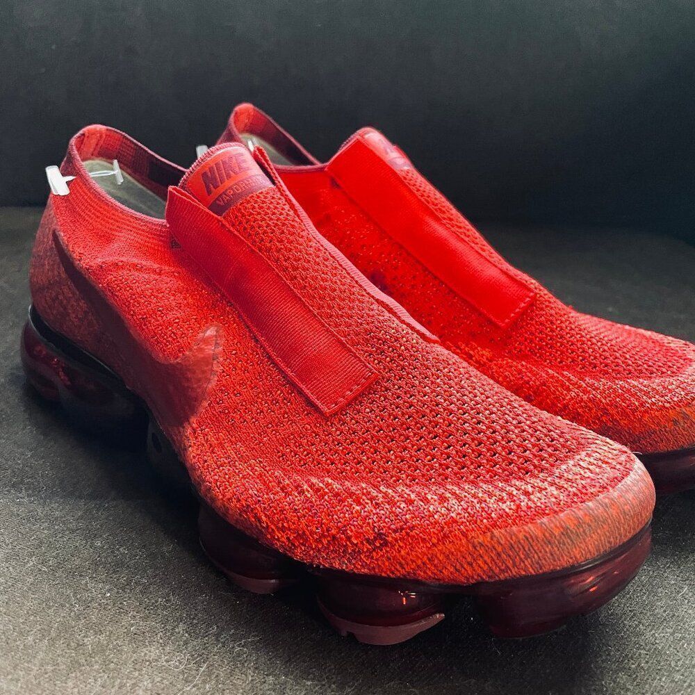 Nike Air VaporMax Moc 2 iD factory custom Red LaceLess Women's 10 US 42 EUR